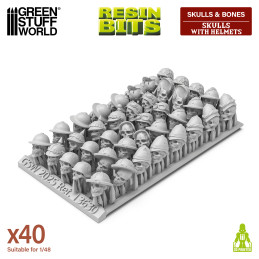 Skulls with Helmets 1:48 | Trench Crusade and Warhammer compatible