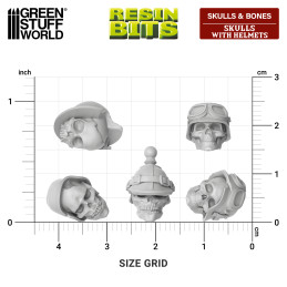 Skulls with Helmets 1:48 | Trench Crusade and Warhammer compatible