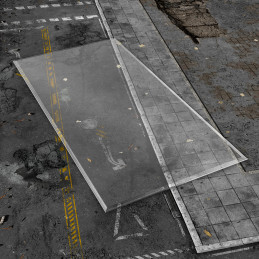 Basic WTC Glasspack Footprints compatible with Warhammer 40k