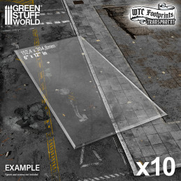 Glasspack Footprints WTC básicos compatibles con Warhammer 40k