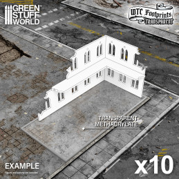 Glasspack Footprints WTC básicos compatibles con Warhammer 40k