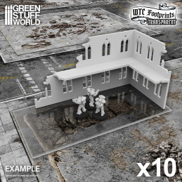 Gabarit Ruine WTC basiques compatibles avec Warhammer 40k
