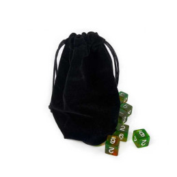 LARGE Velvet Black Pouch with Drawstrings
