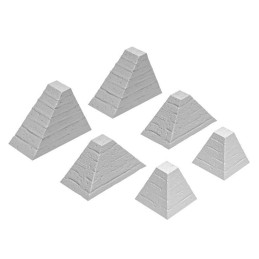 6x Denti di Drago in Resina | Arredo e scenografia moderna