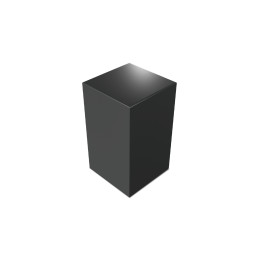 Laquered Black MDF Wood Block Display Block 2.5X2.5 cm