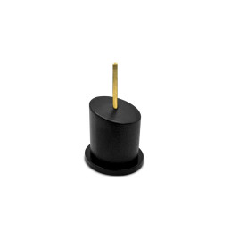 Tapered Round Bust Plinth 2,5x2,5cm Black | Bust Plinths