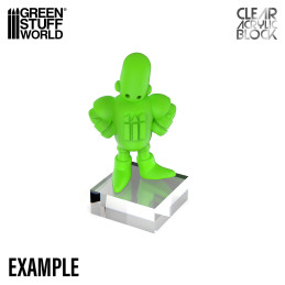 Acrylic Display Block 60x60x15mm | Acrylic plexiglas stand