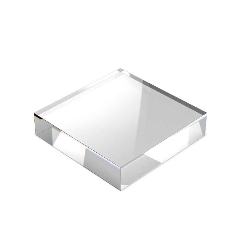 Blocs Acryliques 100x100x15mm | Socle en méthacrylate Blocs Acryliques 100x100x15mm | Socle en méthacrylate