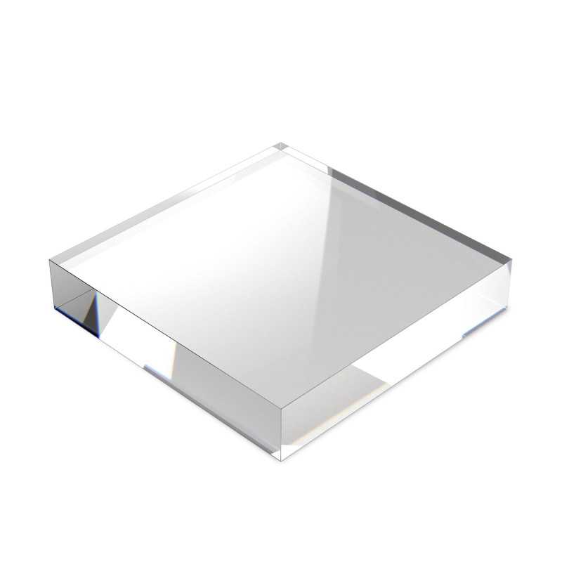 Peana metacrilato 120x120x15mm | Bloque metacrilato