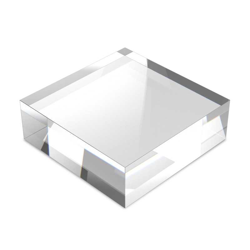 Blocco acrilico 120x120x30mm | Supporto in plexiglas acrilico Blocco acrilico 120x120x30mm | Supporto in plexiglas acrilico