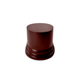 Round Display Plinth 4.5 cm - Hazelnut Brown | Round Cylinder Plinths