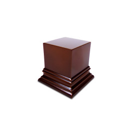 Square Top Display Plinth 4x4 cm - Hazelnut Brown | Squared Plinths
