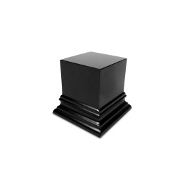 Socle Carré Ouvragé 4x4 cm - Noir | Socles Carrés