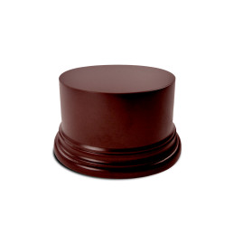 Round Block Plinth 8cm - Hazelnut | Round Cylinder Plinths