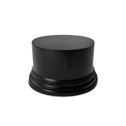 Round Block Plinth 8cm - Black | Round Cylinder Plinths