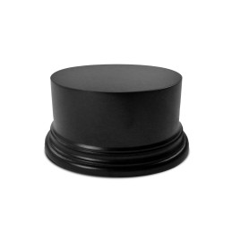 Round Block Plinth 10cm - Black | Round Cylinder Plinths