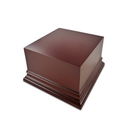Socle Carré Ouvragé 8x8 cm - Brun Noisette | Socles Carrés