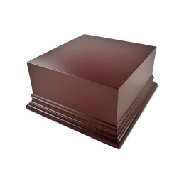 Square Top Display Plinth 10x10cm - Hazelnut Brown | Squared Plinths