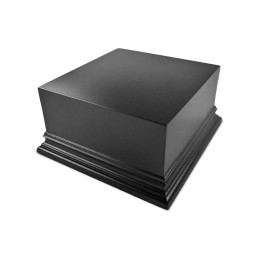 Square Top Display Plinth 10x10cm - Black | Squared Plinths