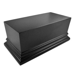 Rectangular Top Display Plinth 12x6cm - Black | Squared Plinths