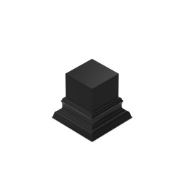 Lacquered MDF Display Plinth | Square Top Display Plinth 3x3
