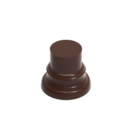 Hazelnut Brown Round Display Plinth 3.5 cm