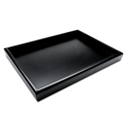 Hollow squared display 20x30 cm Black | Hollow plinths