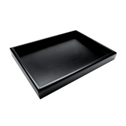 Hollow squared display 20x14 cm Black | Hollow plinths