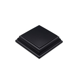 Square Wood display bases 5x5 cm - Black