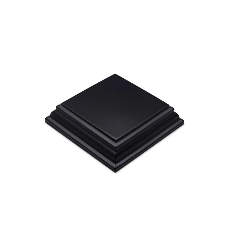 Square Wood display bases 5x5 cm - Black