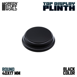 Round Wood display bases 4x4 cm - Black
