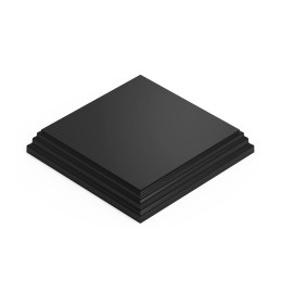 Square Wood display bases 10x10 cm - Black