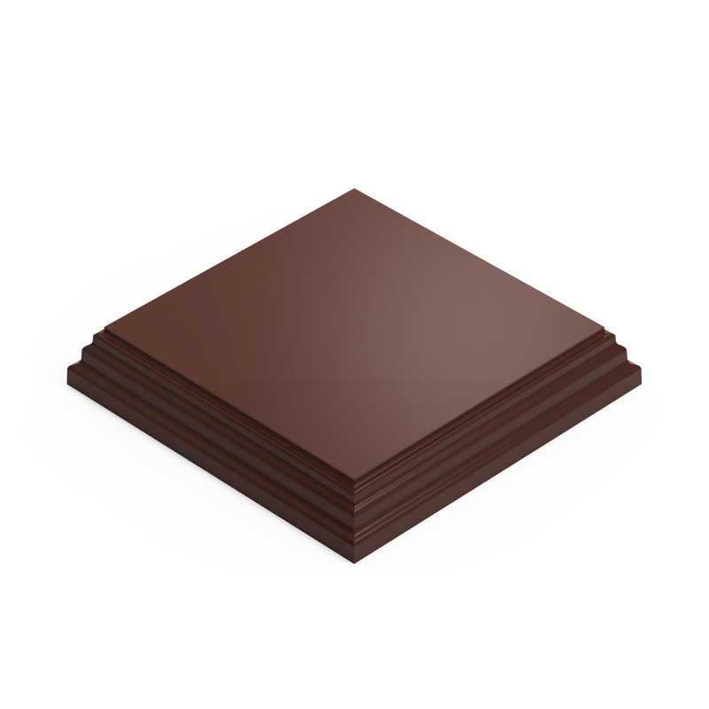 Base de Madera Cuadrada Avellana 10x10 cm