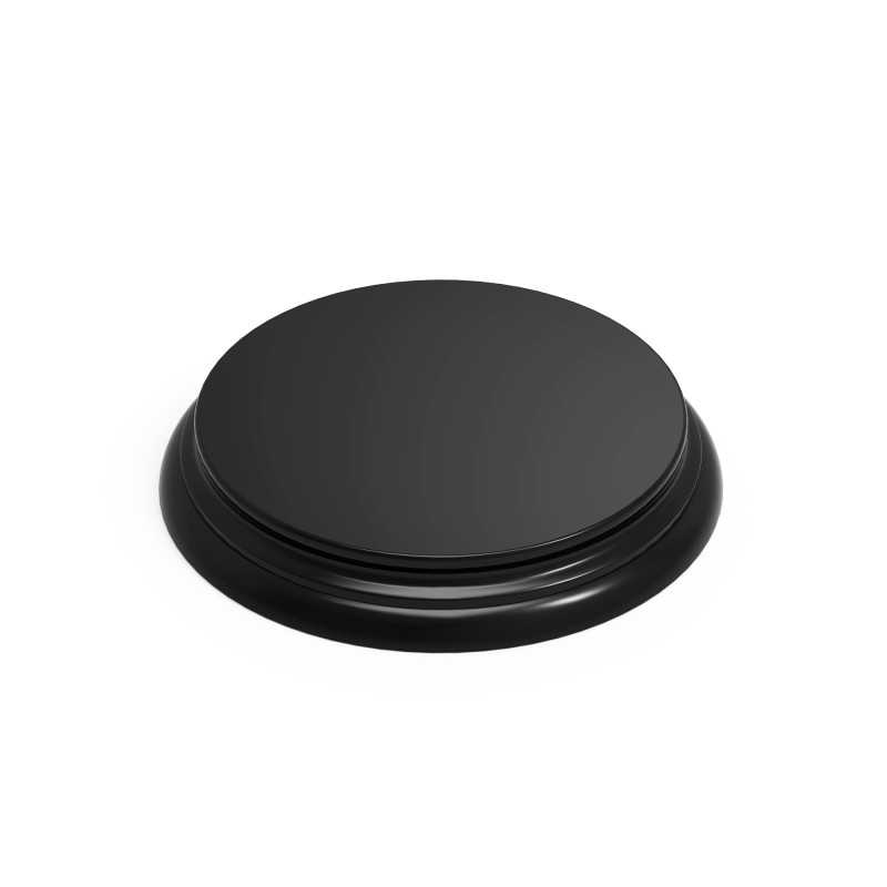 Base de madera redonda negra 160mm