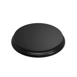Base de Madera Redonda Negra 180x18 mm