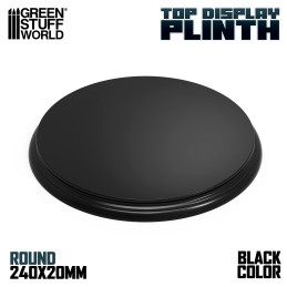 Piedistallo Base Tonda 240x18 mm - Nero
