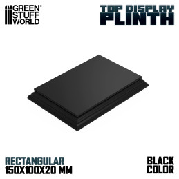 Peanas maquetas Rectangular 15x10 cm Negro