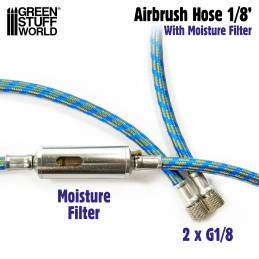 Airbrush Fabric Hose with Humidity Filter