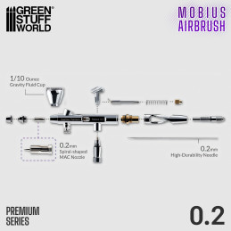 Gaahleri Airbrush Premium Series GHPM-Mobius 0.2mm