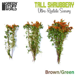 Tall Shrubbery - Brown Green | Scenery and Resin