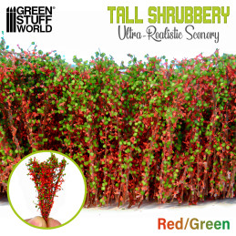 Tall Shrubbery - Red Green | Scenery and Resin