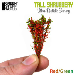 Tall Shrubbery - Red Green | Scenery and Resin