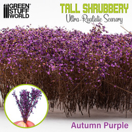 Tall Shrubbery - Autumn Purple | Scenery and Resin