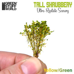Tall Shrubbery - Yellow Green | Scenery and Resin