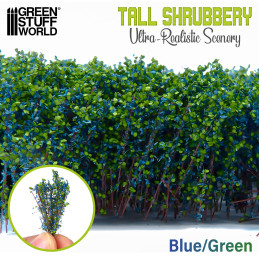 Arbusti Alti - Blu Verde | Scenografia e Resina