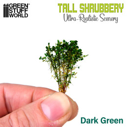 Tall Shrubbery - Dark Green | Scenery and Resin