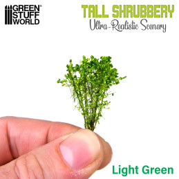 Tall Shrubbery - Light Green | Scenery and Resin