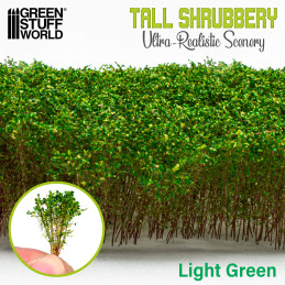 Tall Shrubbery - Light Green | Scenery and Resin