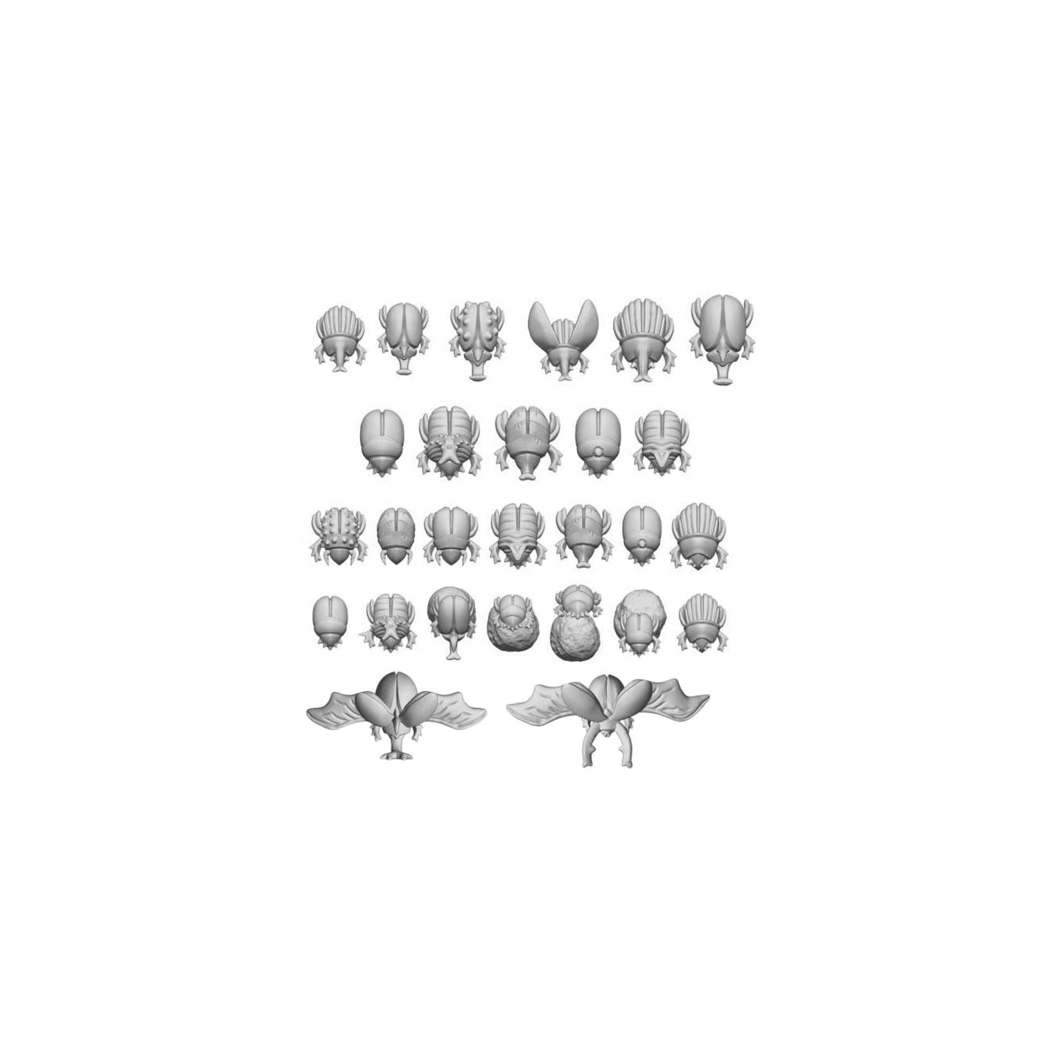 Set stampato in 3D - Scarabei Egiziani 1:48