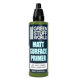 Matt Green Primer 60ml for miniatures painting